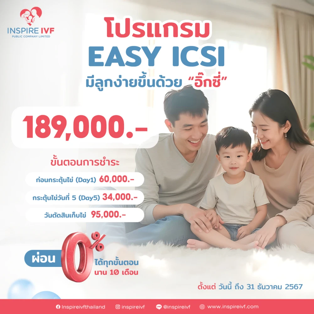 โปรแกรม Easy ICSI มีลูกง่ายขึ้นด้วย "อิ๊กซี่"